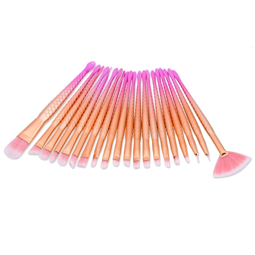 20 piece makeup brush set