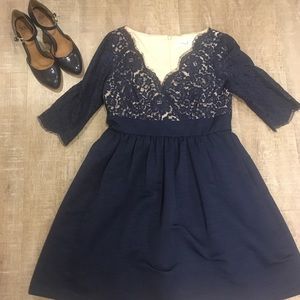 ElizaJ Sz 14 Navy cocktail dress