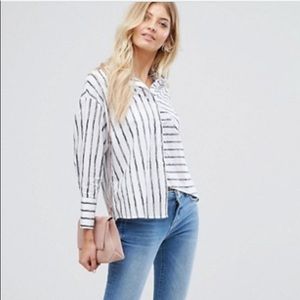 New Look Stripe Deconstructed Shirt