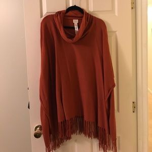 Chico’s rust poncho