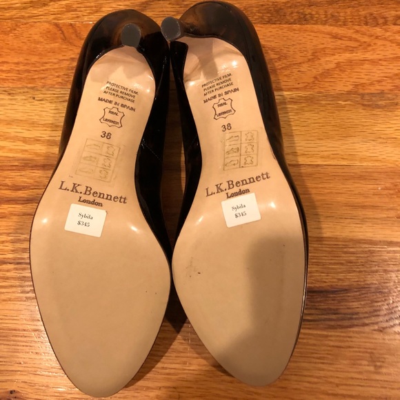 SOLD! LK Bennett Sybila patent leather heels sz 38 - Picture 5 of 6