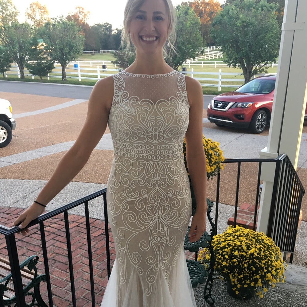 White formal dress
