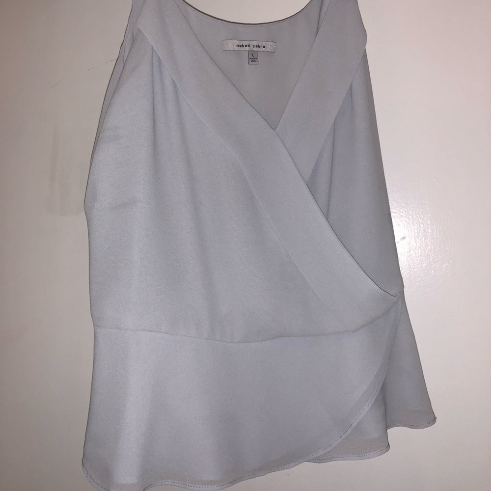 Light blue naked zebra top