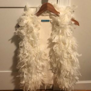 Brand New With Tags: Alice + Olivia Feather Vest