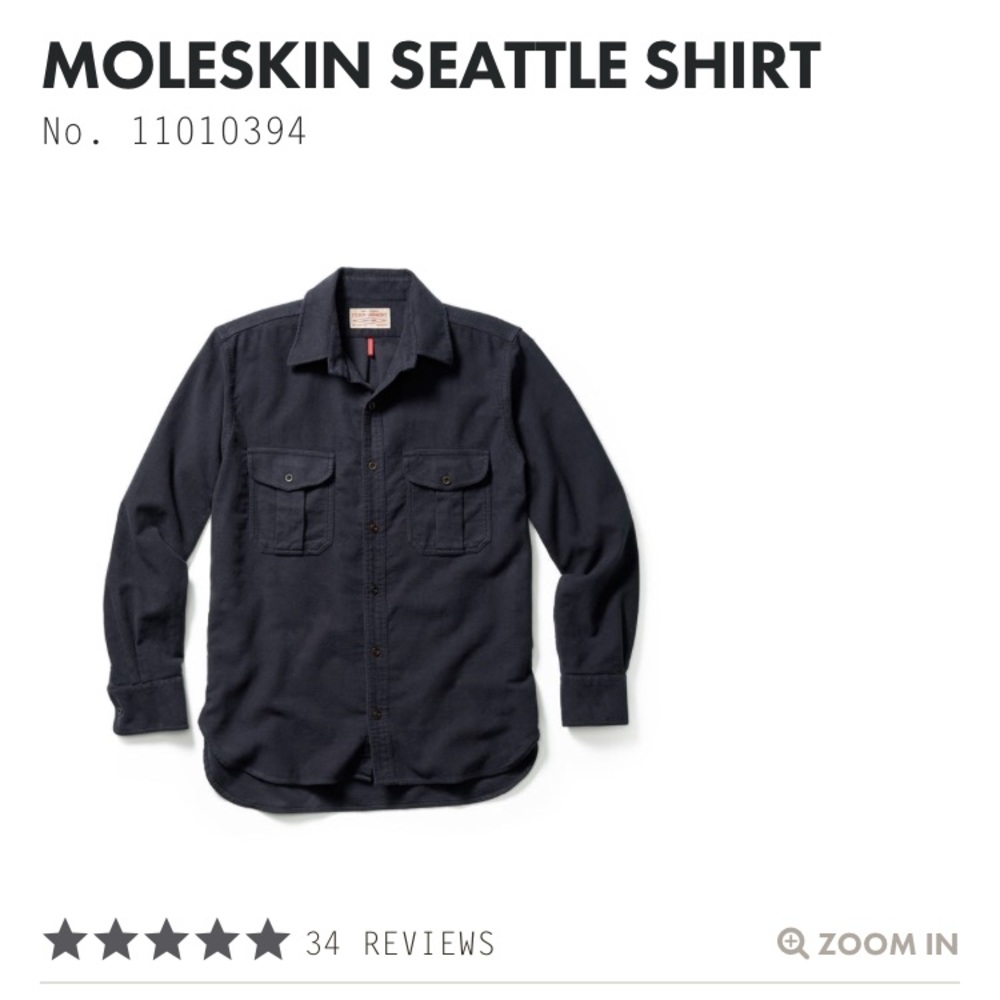 Filson - Moleskin Seattle Shirt (Navy)