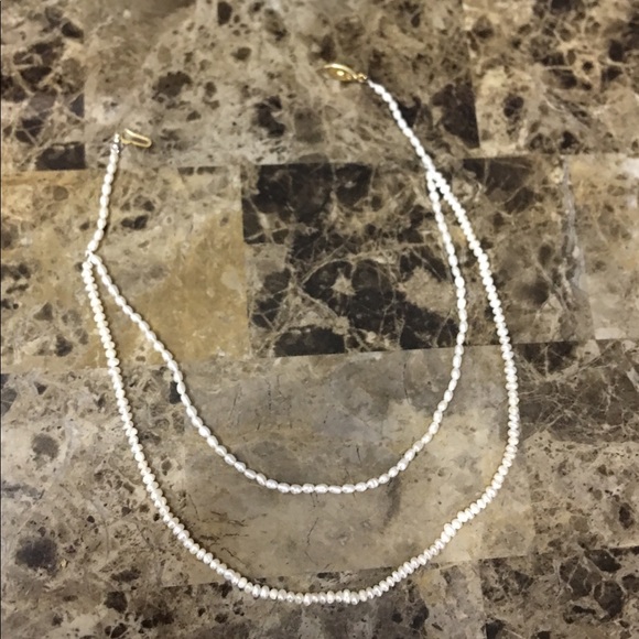 Real freshwater pearl layered necklace - Picture 2 of 4