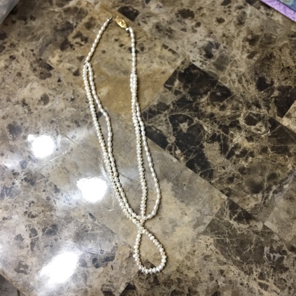 Real freshwater pearl layered necklace - Picture 4 of 4
