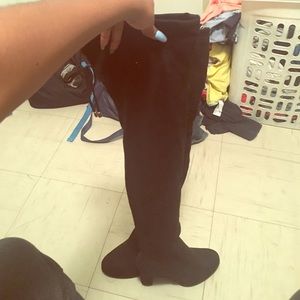 long black boots