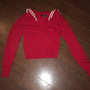 Lolita Hell Bunny Medium Red Sailor Sweater