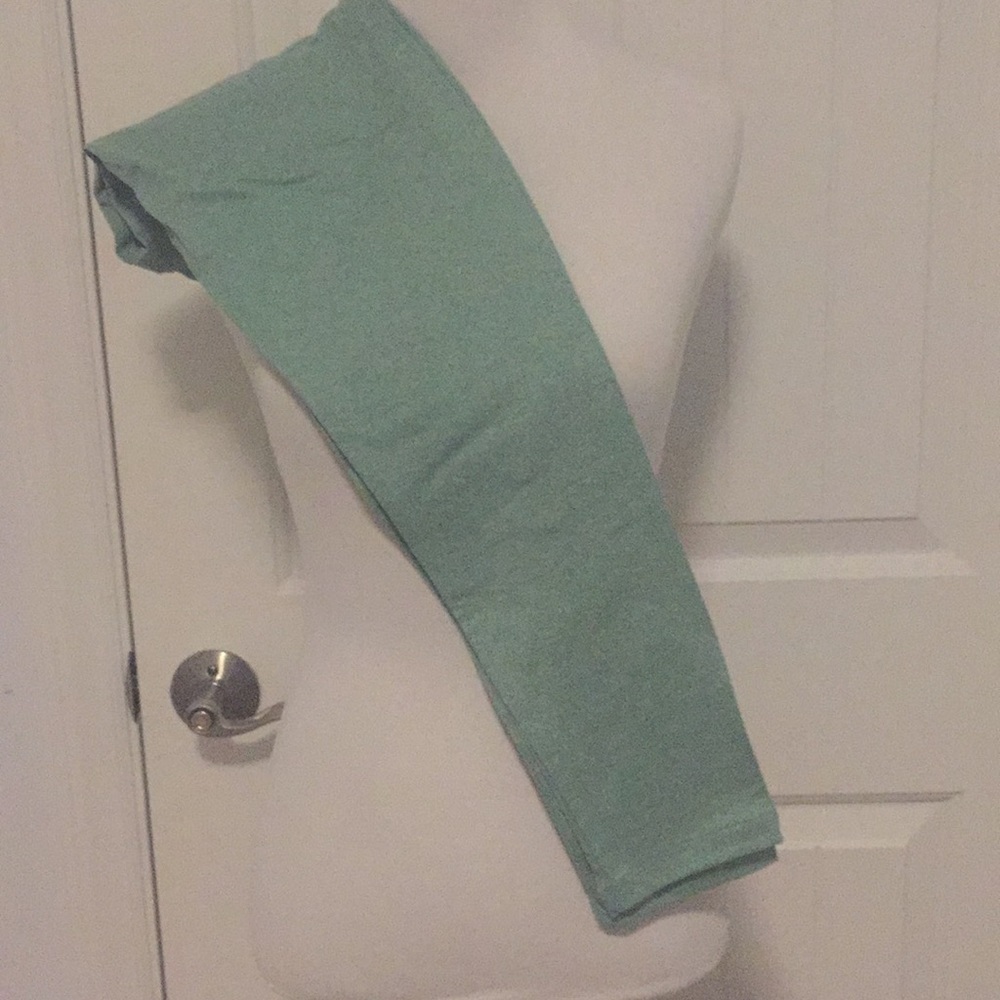 OS lularoe solid sea green leggings