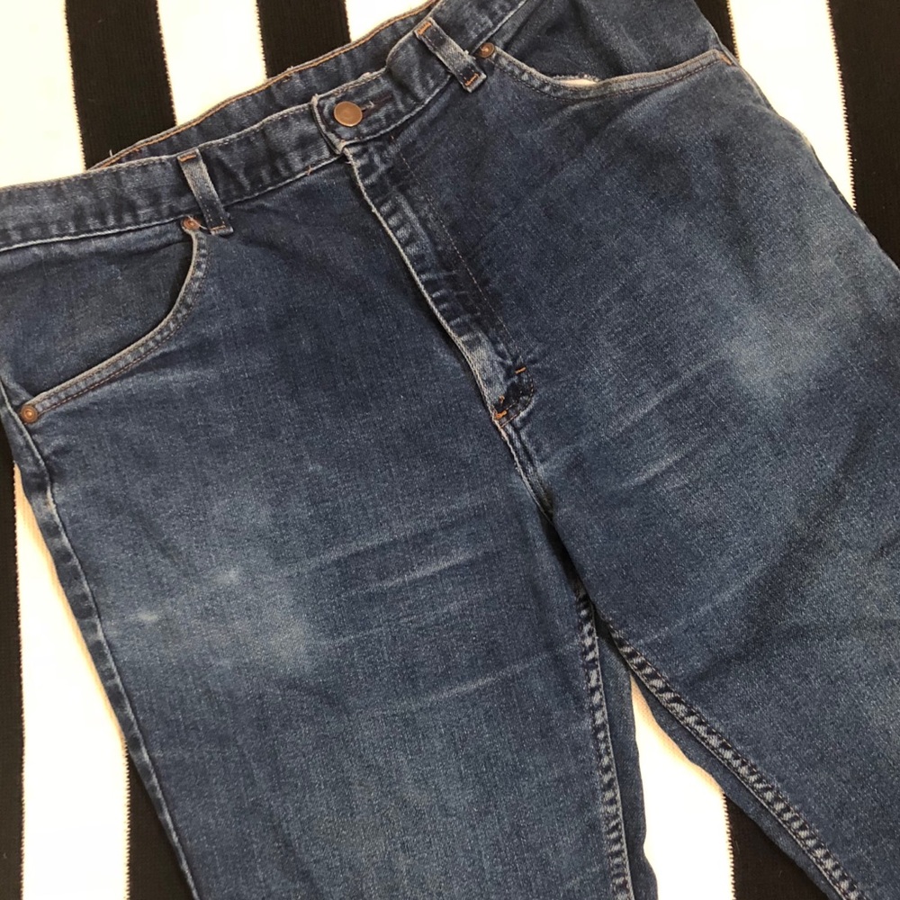 Vintage soft, distressed denim