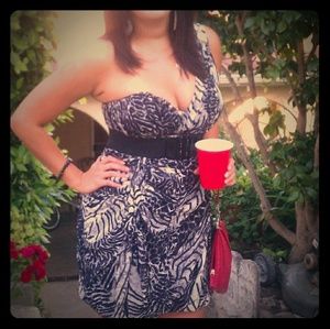 One strap  mini dress