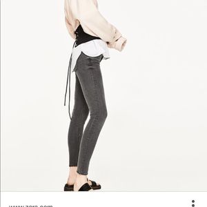 zara mid rise skinny jeans