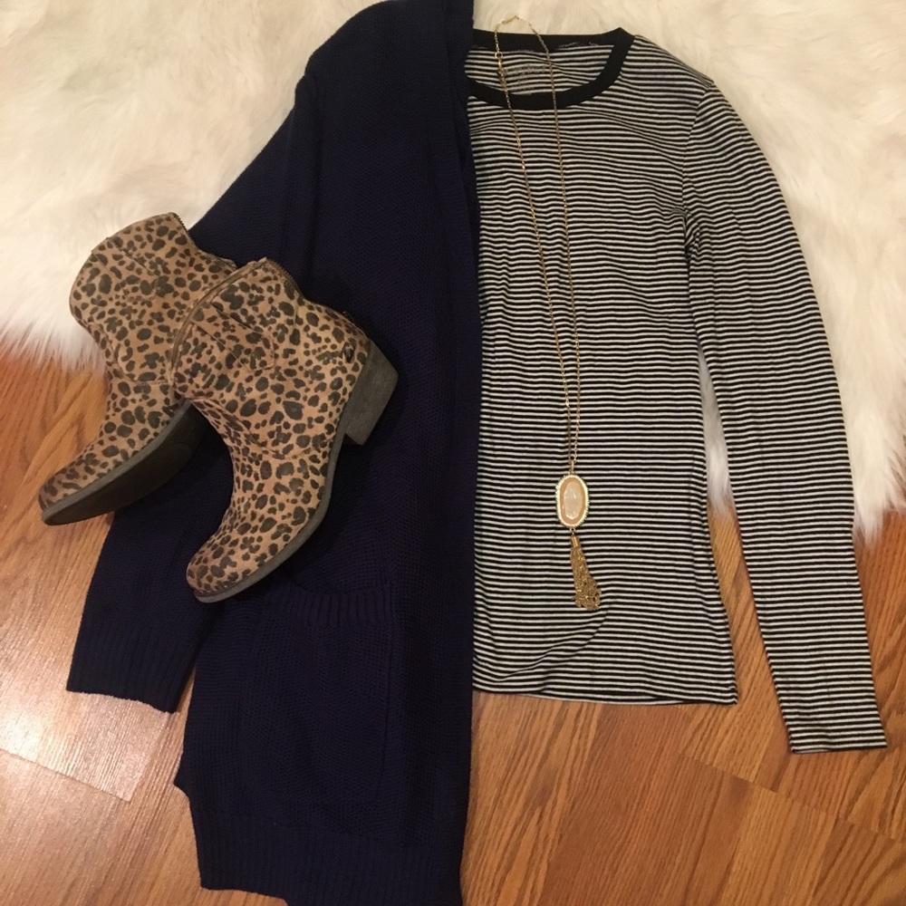 Striped knit shirt