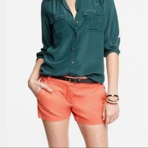 J. Crew Coral Chino Shorts