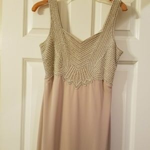 womens sandy baige long dress