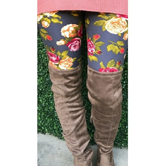Infinity Raine Pants - {LAST PAIR} Charcoal▪Floral▪Print