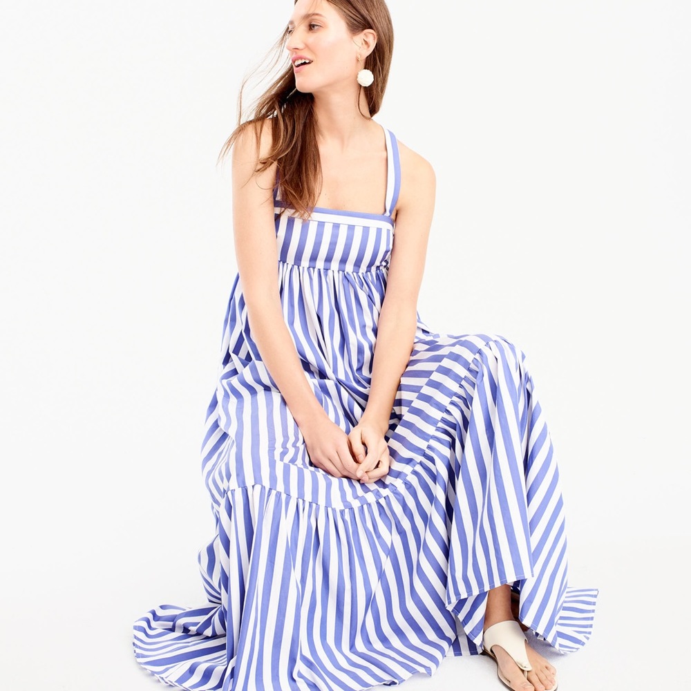 Jcrew Thomas Mason Striped Maxi Dress Size 00