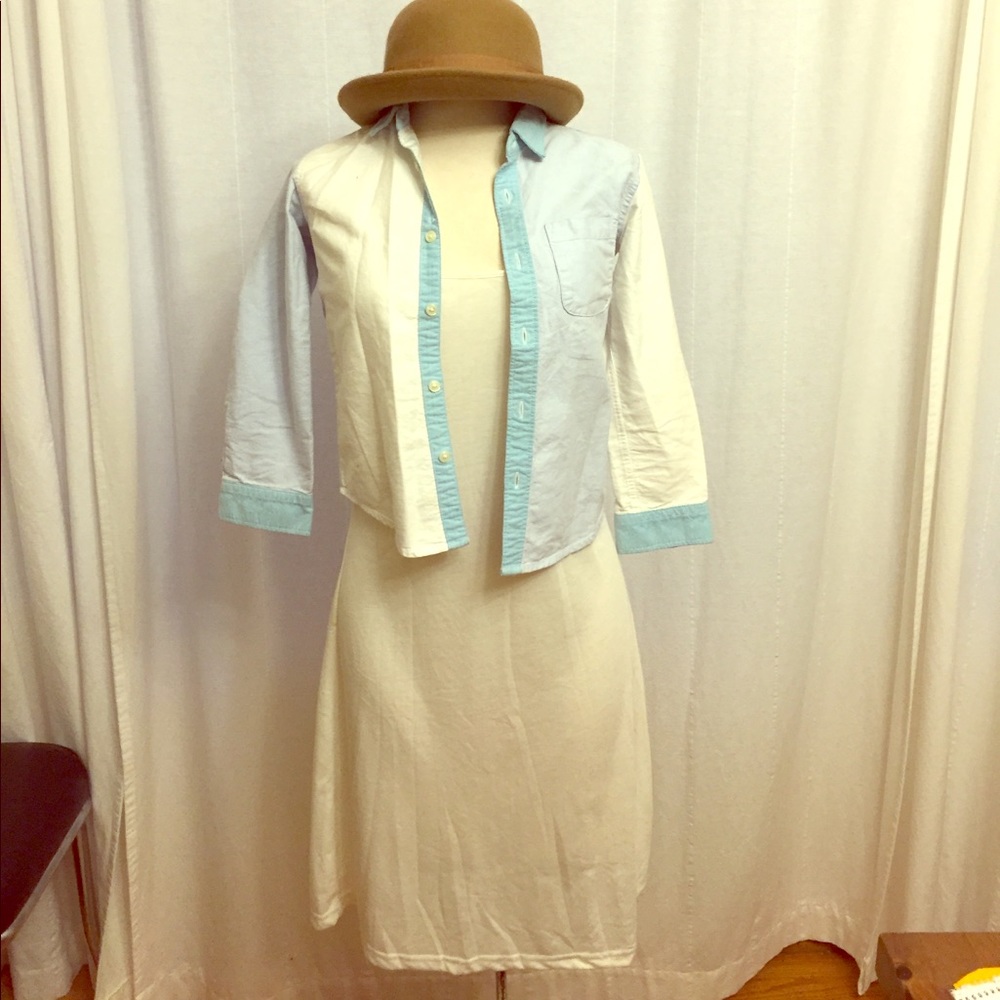 Two Toned Denim Shirt