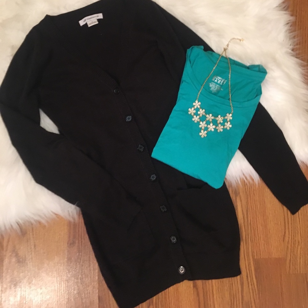 Simple black sweater