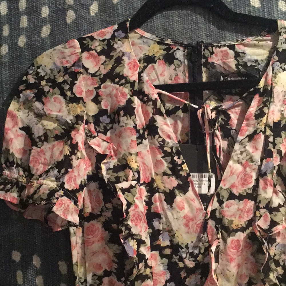 reformation huntington dress rose print sz 2 bnwt