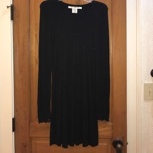 Black long sleeved dress