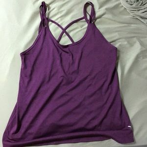 Purple workout top