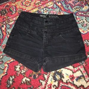 Black High Waisted Shorts
