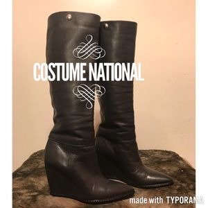 Costume National Leather Boots 37 1/2!
