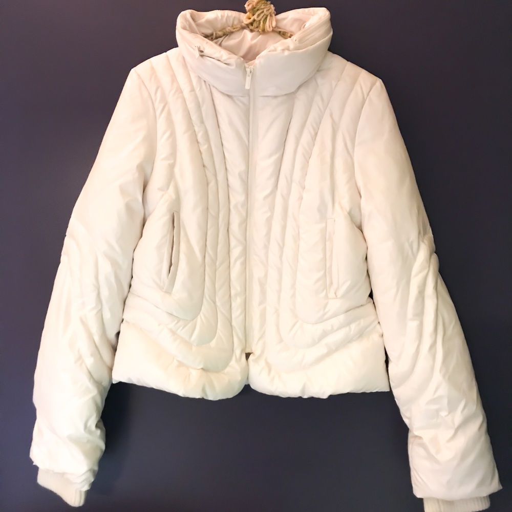 BCBGMAXAZRIA Puffer Down hooded coat jacket