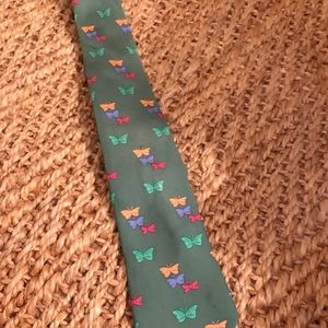 Hermes Tie with Butterflies