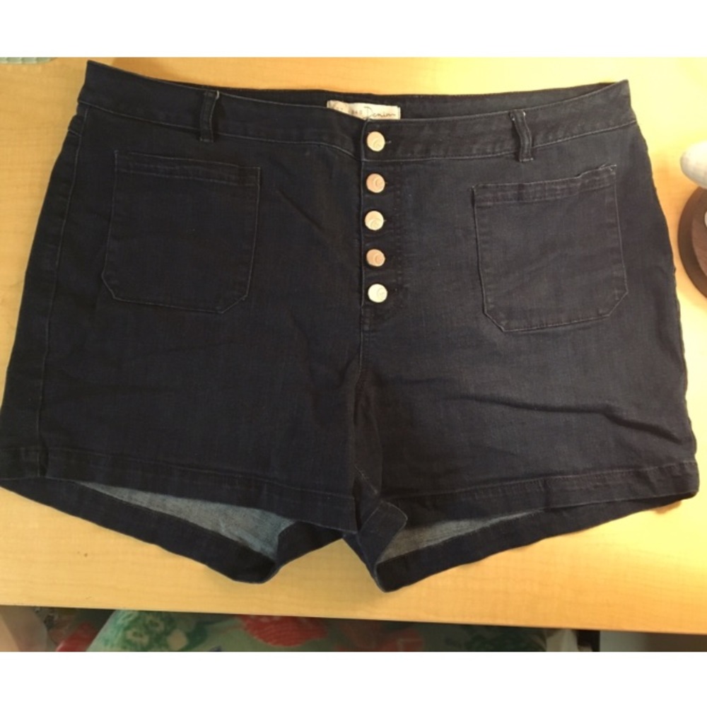 High Waisted Denim Shorts