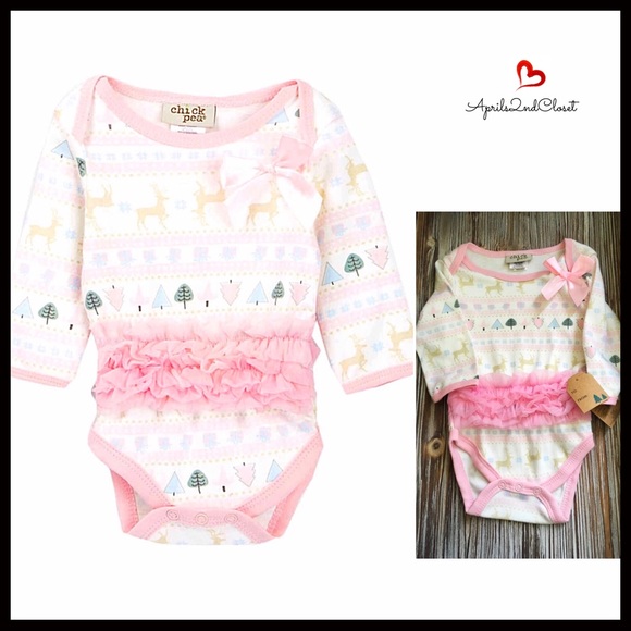 REINDEER HOLIDAY ONESIE CHRISTMAS BODYSUIT - Picture 3 of 7