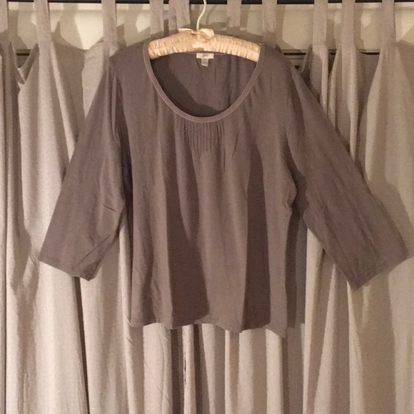 Grey boatneck top - Picture 1 of 3