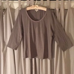 Grey boatneck top