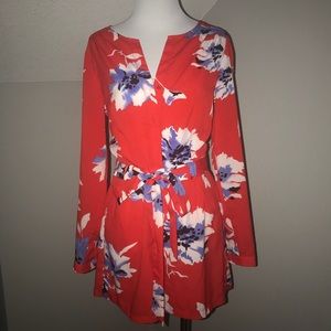 Floral Romper with tie