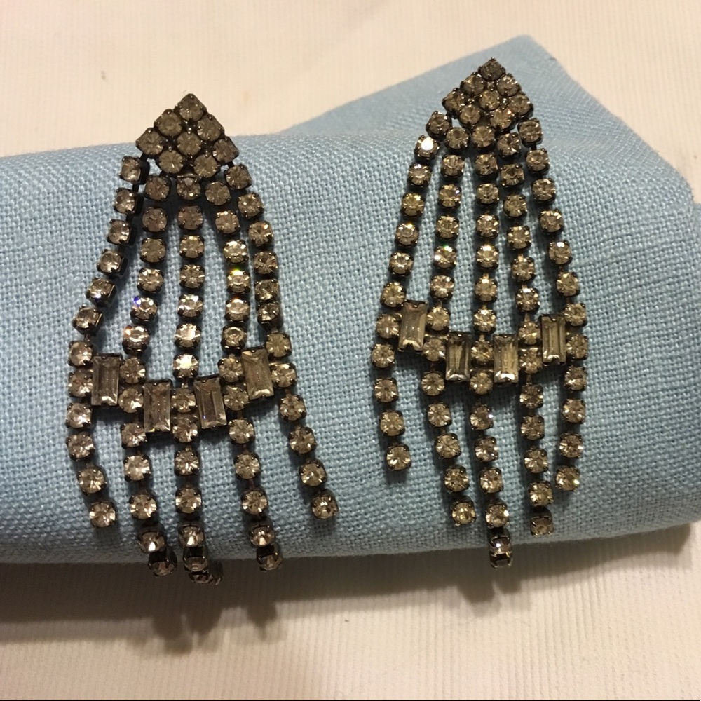 Rhinestone Earrings.