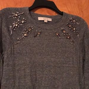 Charcoal gray Loft sweater