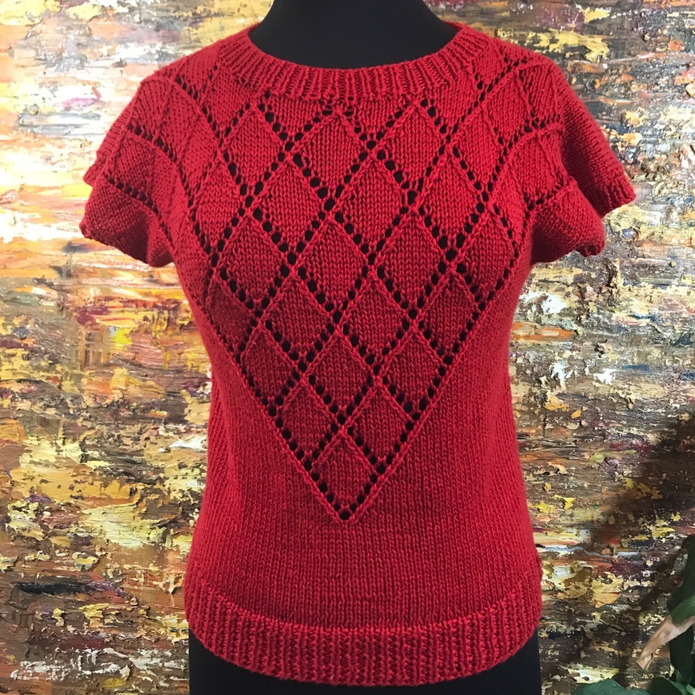 Vintage 70s Knit Sweater Sz M