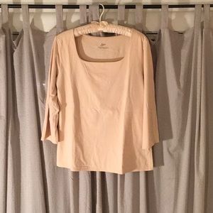 "Supersoft" square neck tee