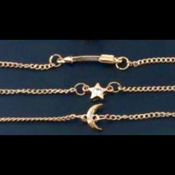 Moon, Star and Arrow Adjustable Bracelet Trio - Picture 4 of 7