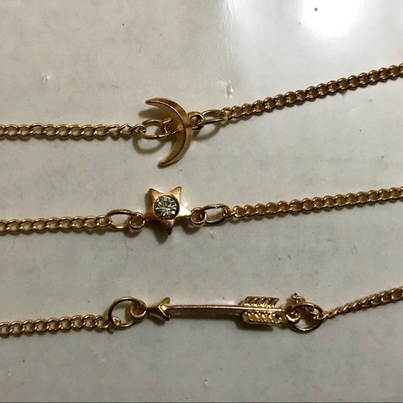 Moon, Star and Arrow Adjustable Bracelet Trio - Picture 6 of 7