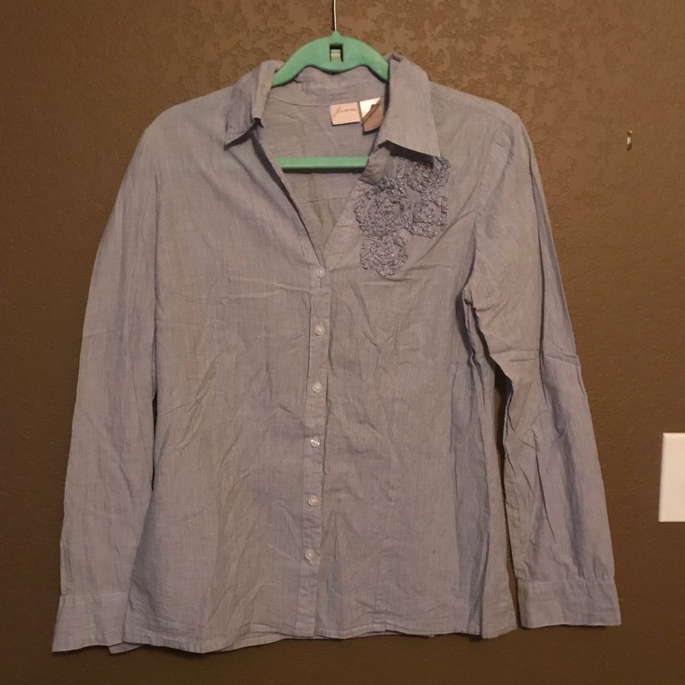 Pin Stripe Button Up