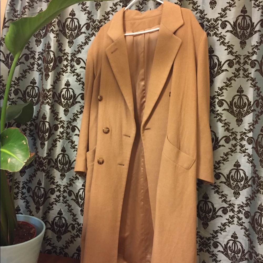 Vintage Camel Hair Trench Coat