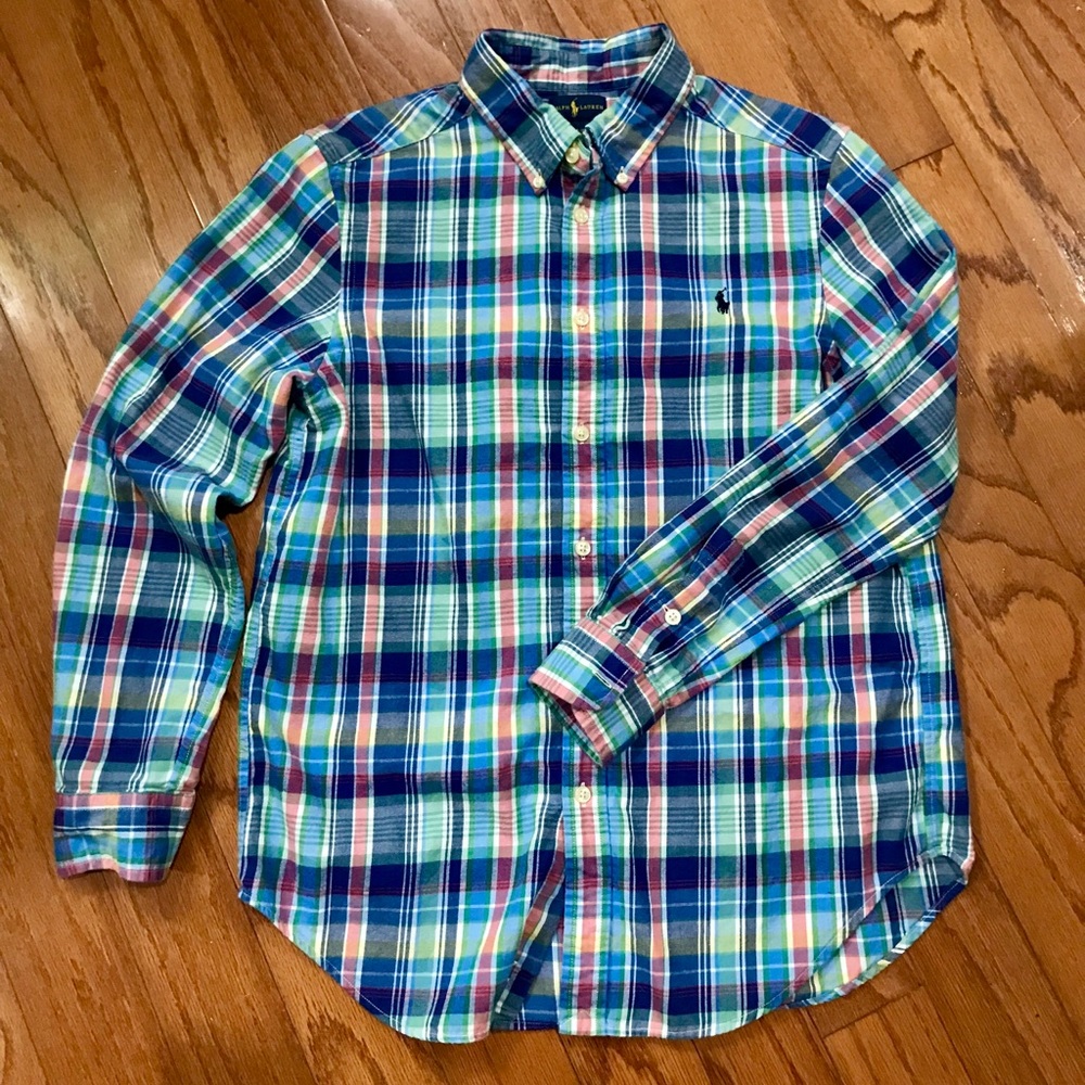 Boy’s Polo blue button down shirt