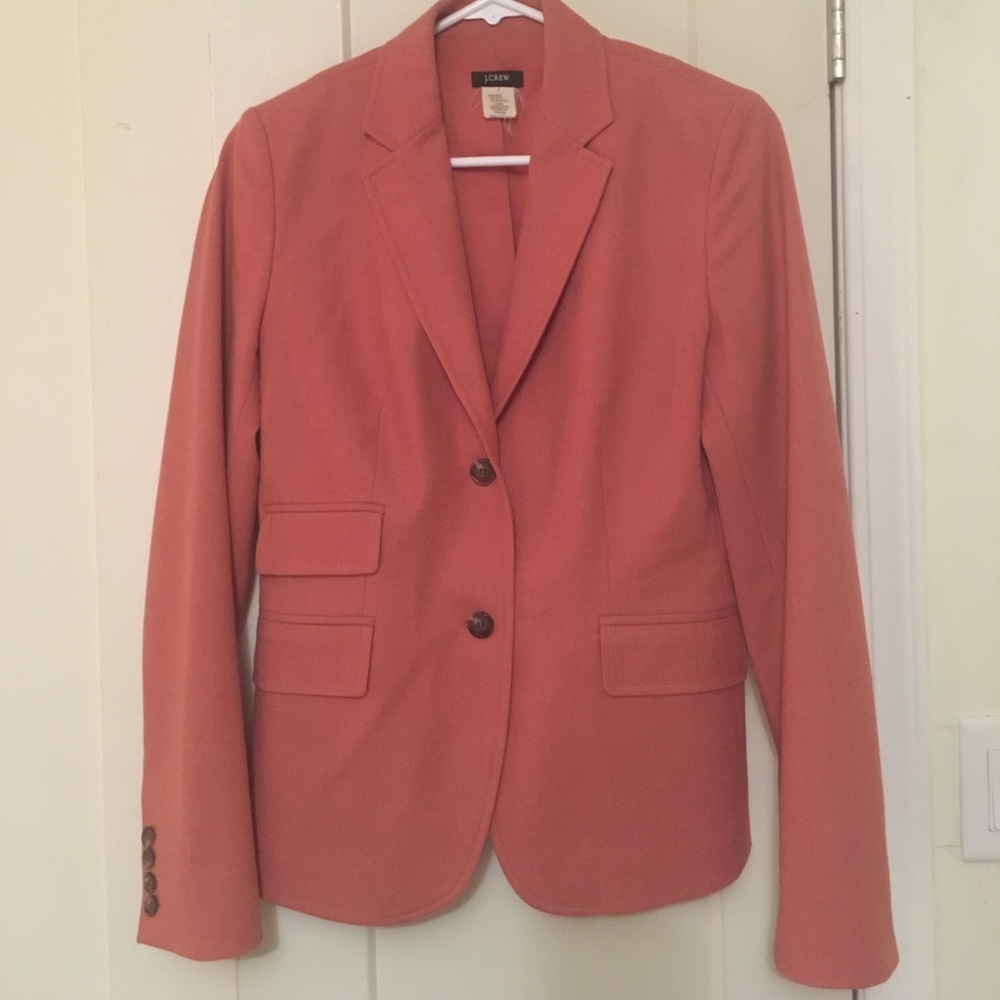J. Crew coral blazer