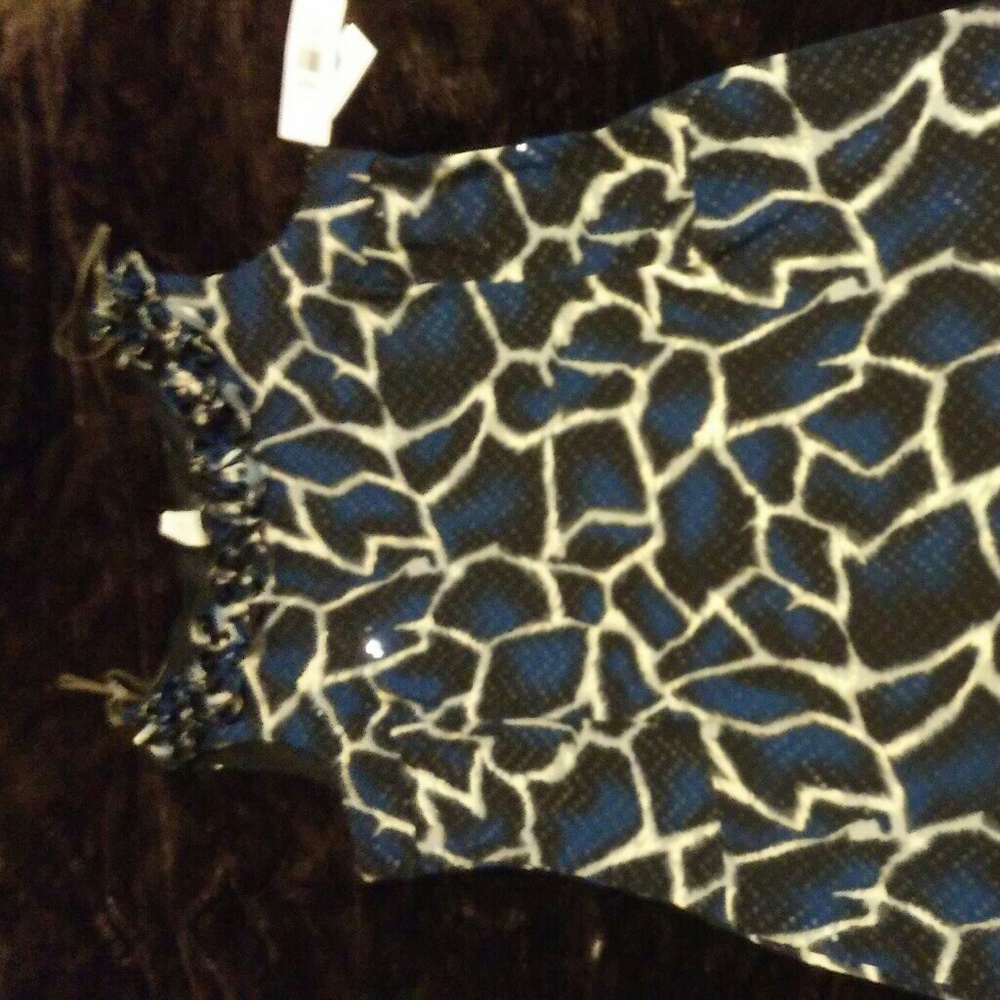 NWT blue giraffe w/sequins dress