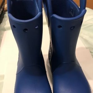 Little boys Crocs rain boots, size 13