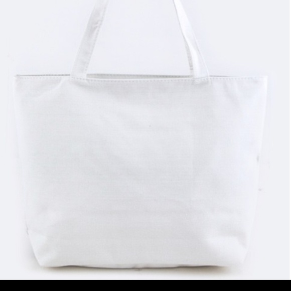 COMIC CAT WHITE ZIP UP TOTE - Picture 4 of 5