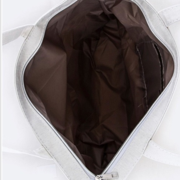 COMIC CAT WHITE ZIP UP TOTE - Picture 3 of 5